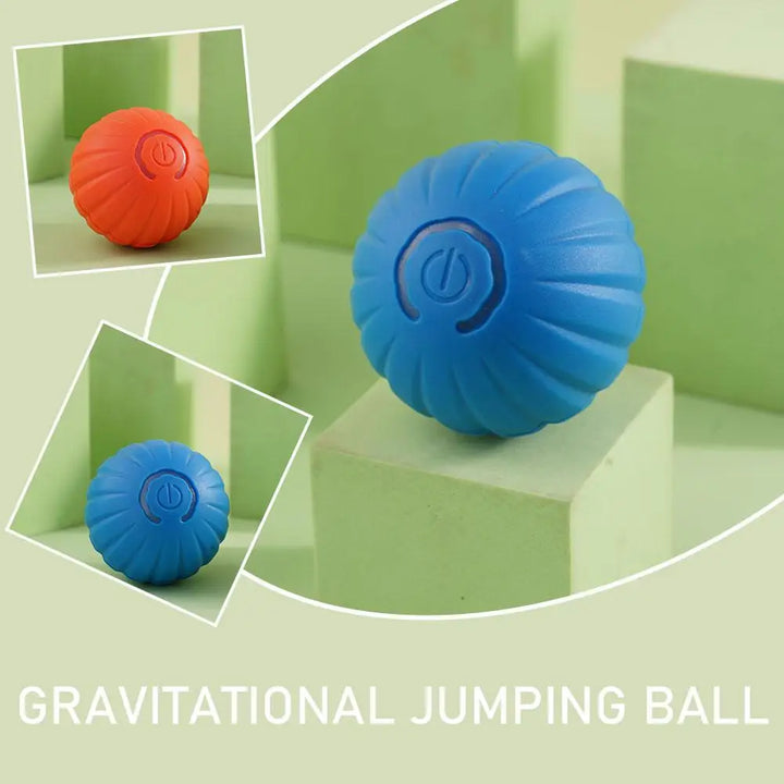 ⚽ Automatic Smart Moving Dog Toy Ball – Interactive Jumping Chew Toy (USB Rechargeable) 🐾💨
