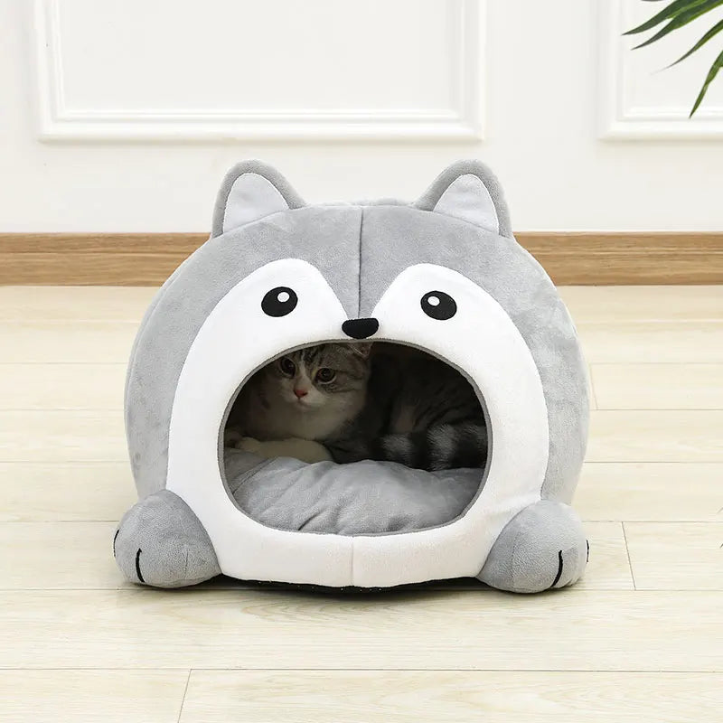 Ultra-Soft Cat Bed – Cozy Pet Basket Sofa, Small Dog Lounger, Kitten Cave
