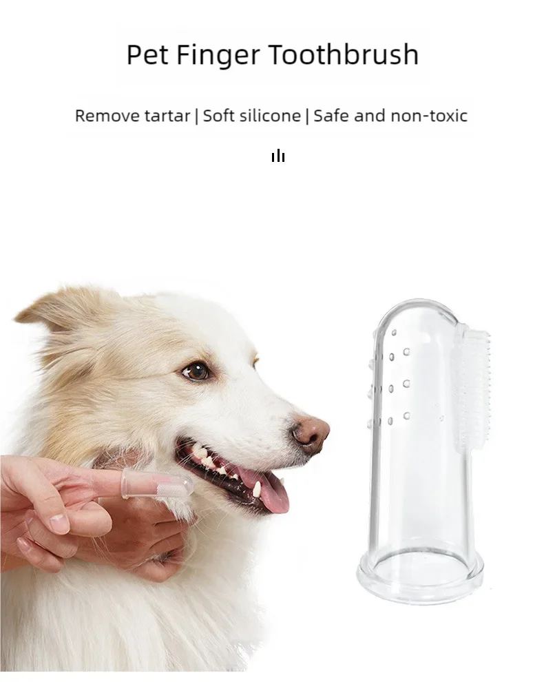 Super Soft Finger Toothbrush for Dogs & Cats – Gentle Pet Dental Cleaning Tool