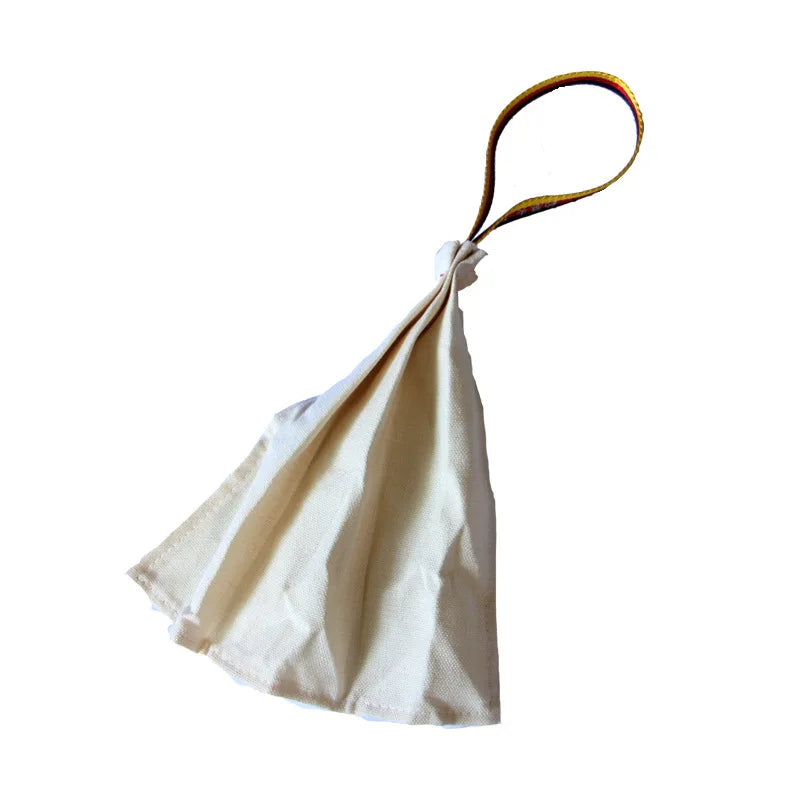 Interactive Flirt Pole for Dogs – Leather Bite Rag & Puppy Ball Toy for K9 Training, Teething & Play