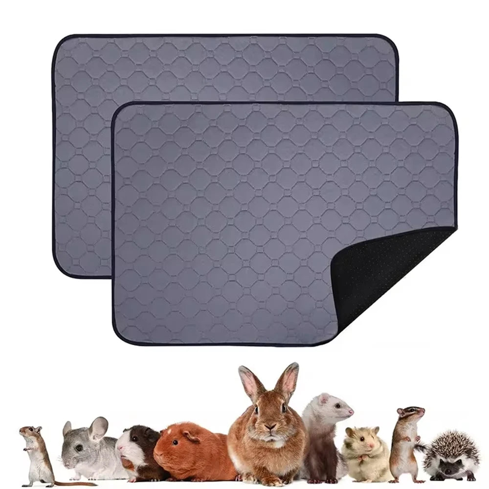 Washable Guinea Pig Cage Liner – Reusable, Non-Slip Urinary Pad for Small Animals, Cats & Dogs