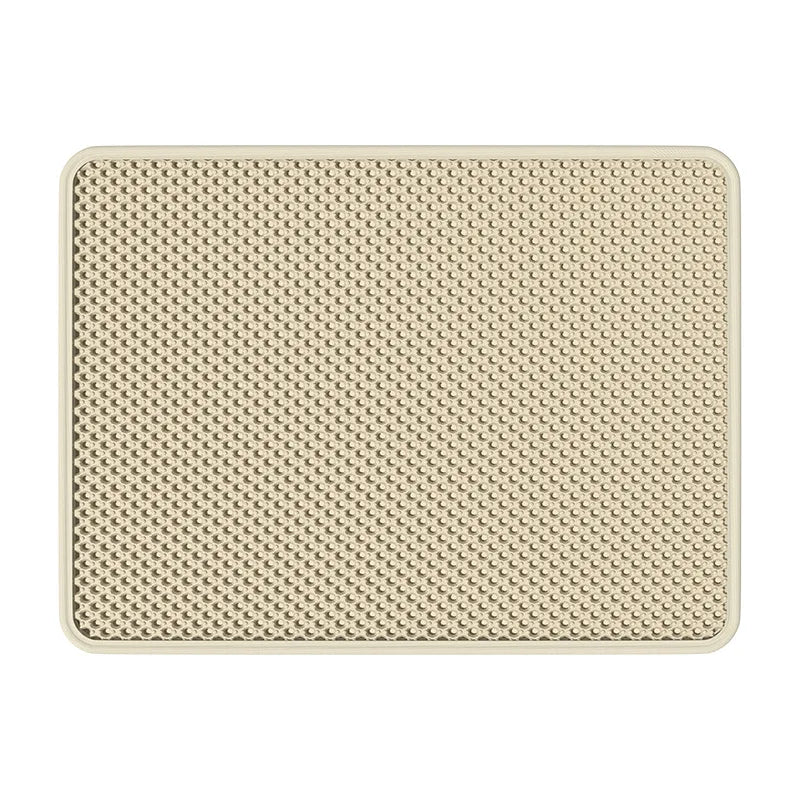 Double-Layer Cat Litter Mat – Anti-Carry-Out, Anti-Urine, Non-Slip & Easy-Clean Toilet Mat for Cats