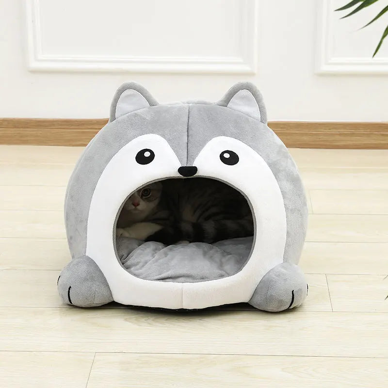 Ultra-Soft Cat Bed – Cozy Pet Basket Sofa, Small Dog Lounger, Kitten Cave