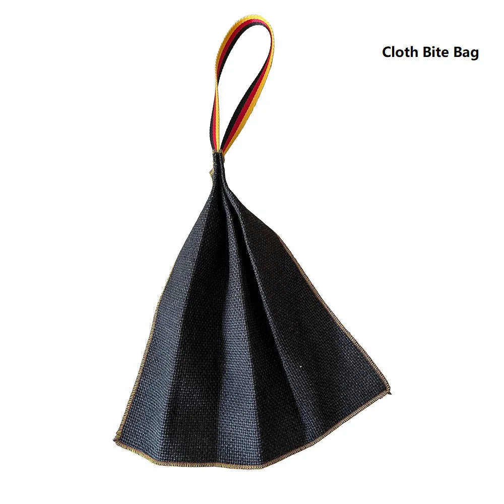 Interactive Flirt Pole for Dogs – Leather Bite Rag & Puppy Ball Toy for K9 Training, Teething & Play