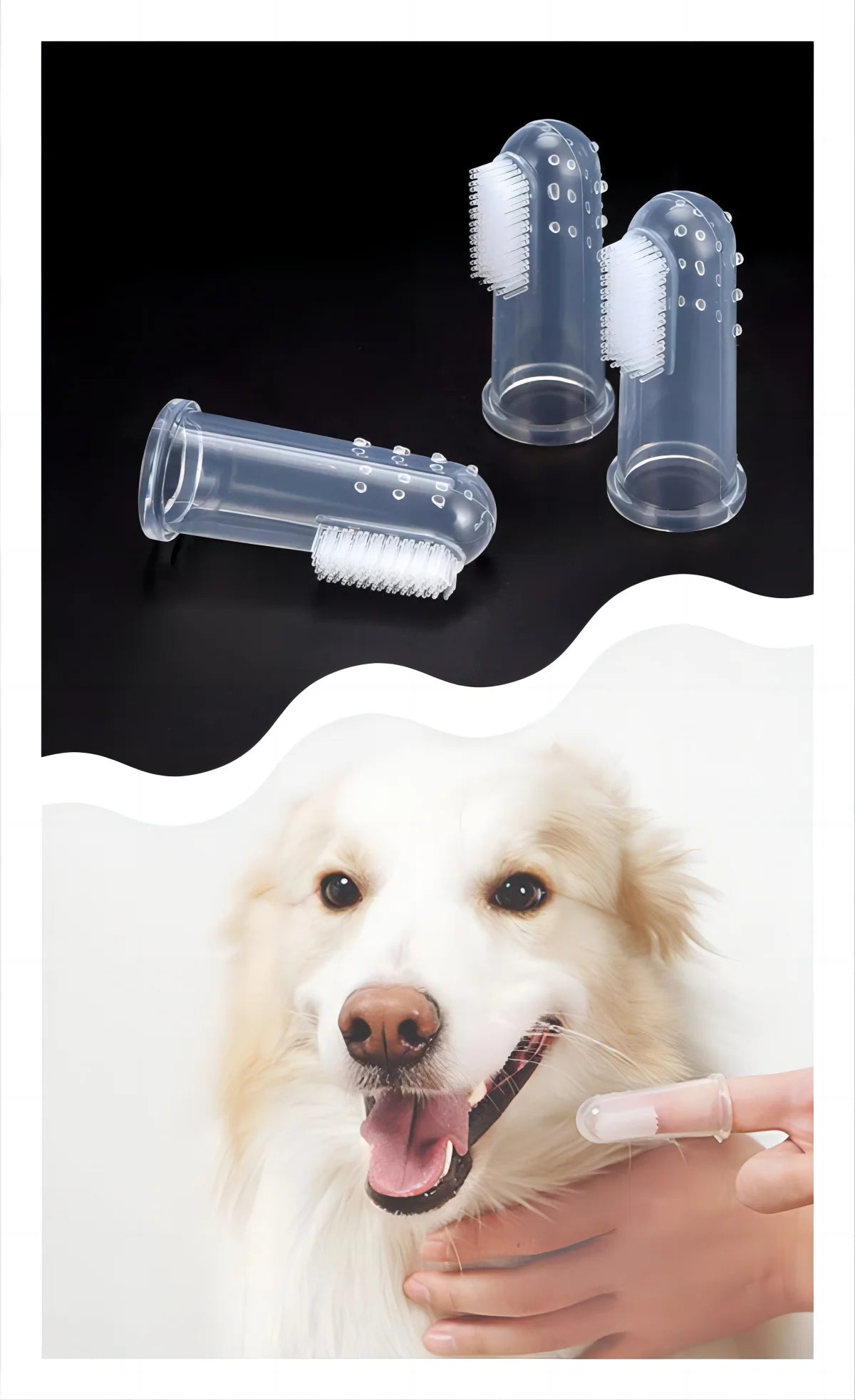 Super Soft Finger Toothbrush for Dogs & Cats – Gentle Pet Dental Cleaning Tool