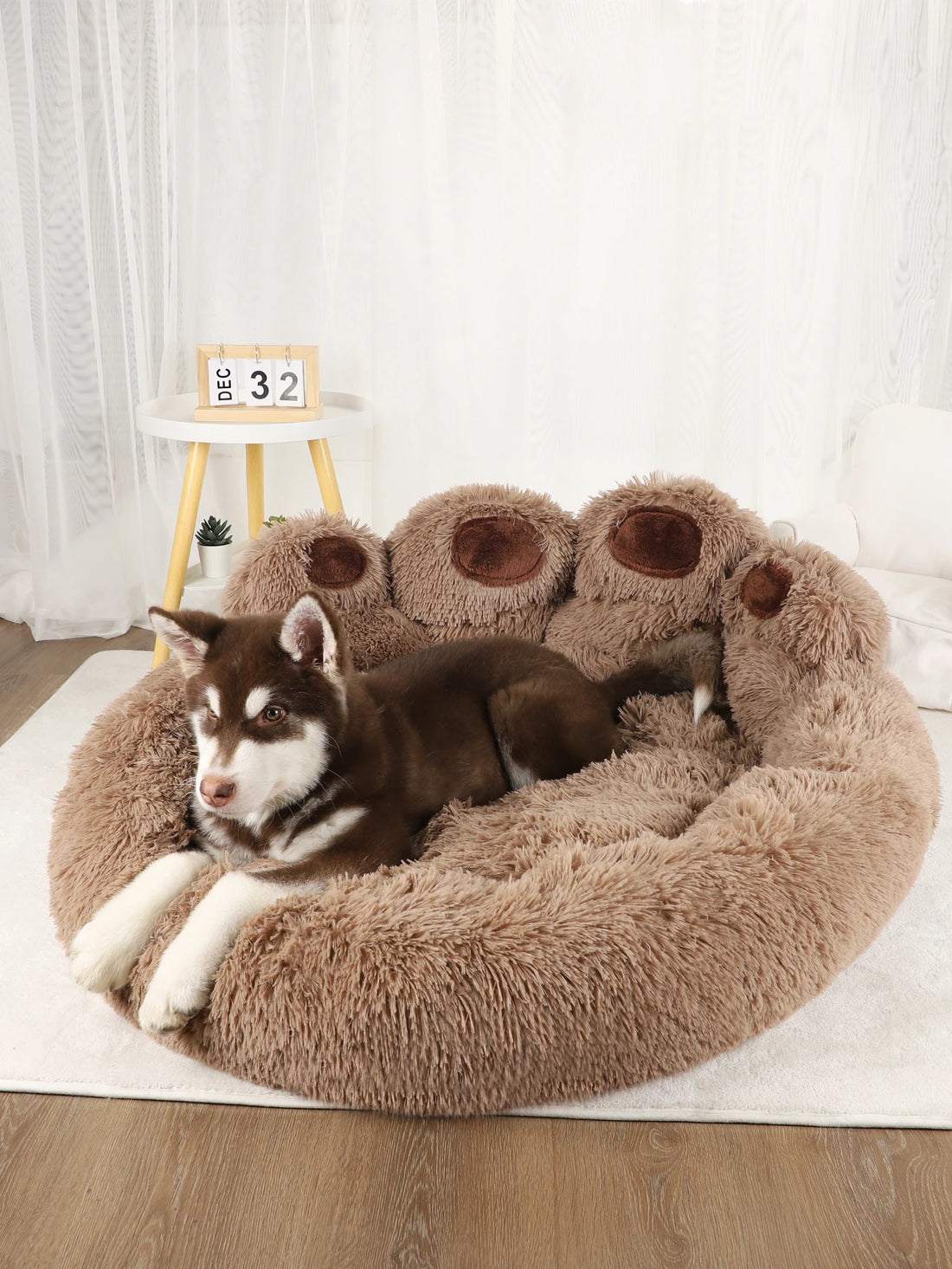 Plush Pet Dog Sofa Bed – Washable Warm Kennel for Small & Large Dogs and Cats