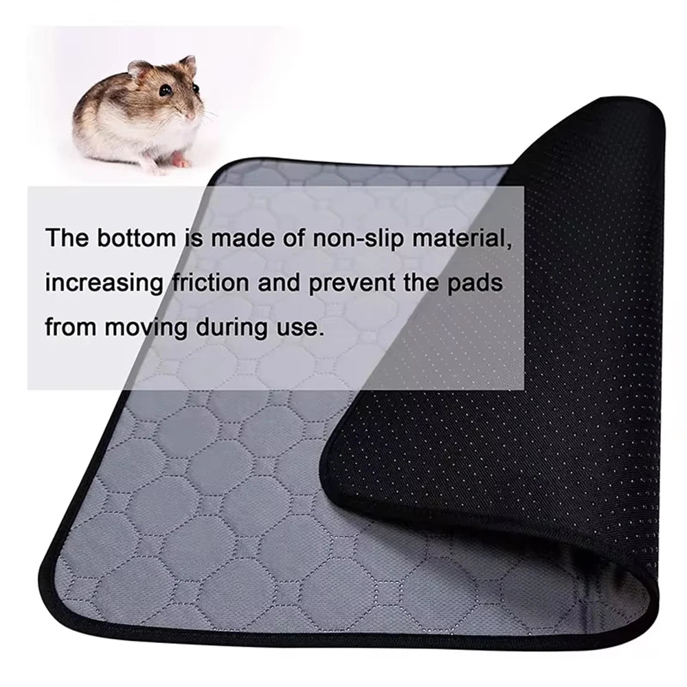 Washable Guinea Pig Cage Liner – Reusable, Non-Slip Urinary Pad for Small Animals, Cats & Dogs