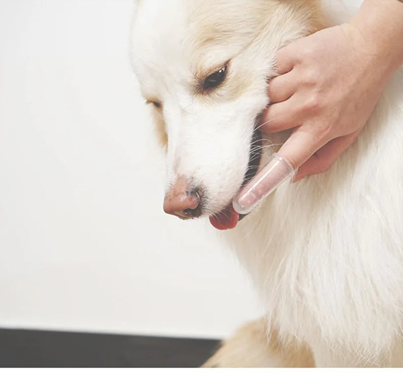 Super Soft Finger Toothbrush for Dogs & Cats – Gentle Pet Dental Cleaning Tool