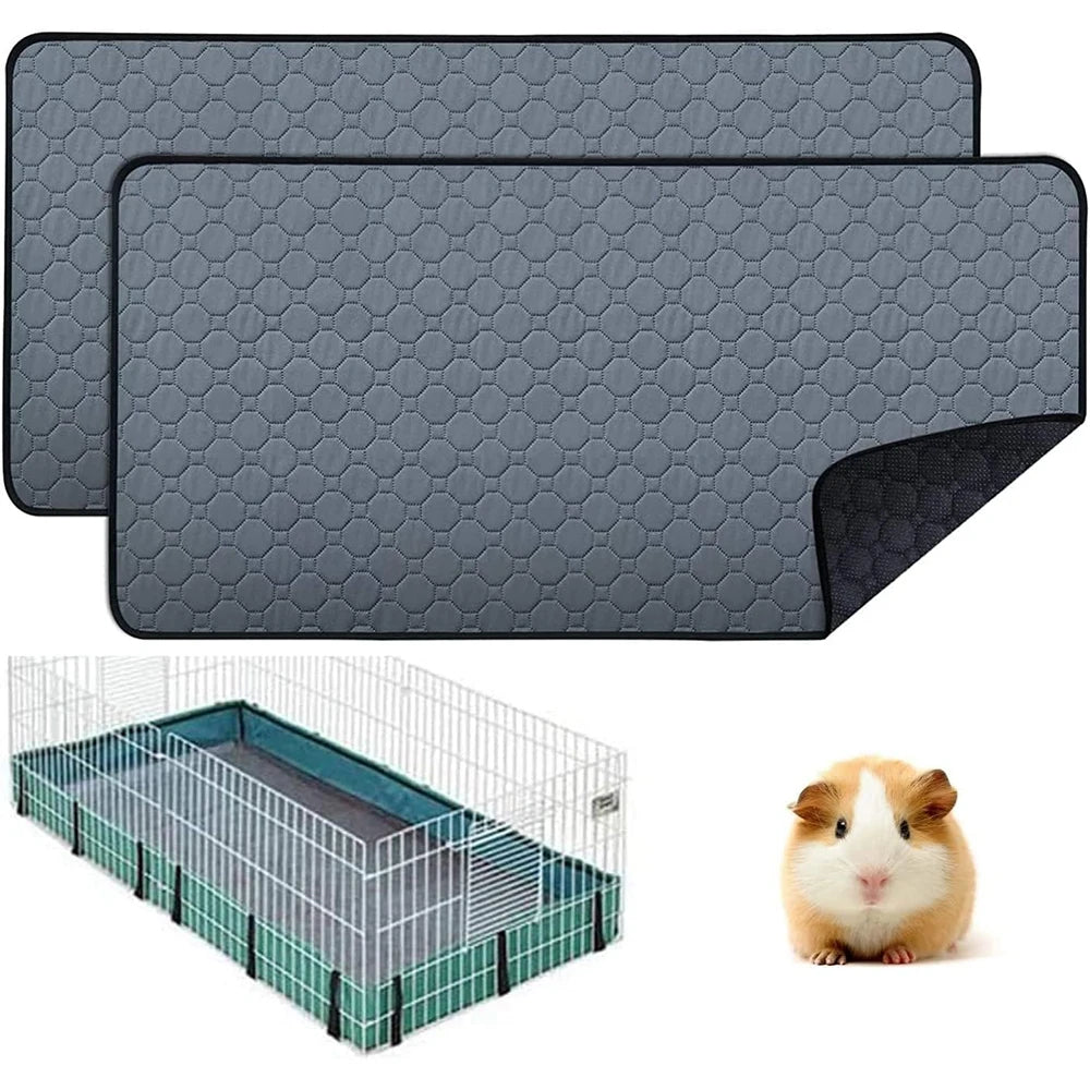 Washable Guinea Pig Cage Liner – Reusable, Non-Slip Urinary Pad for Small Animals, Cats & Dogs