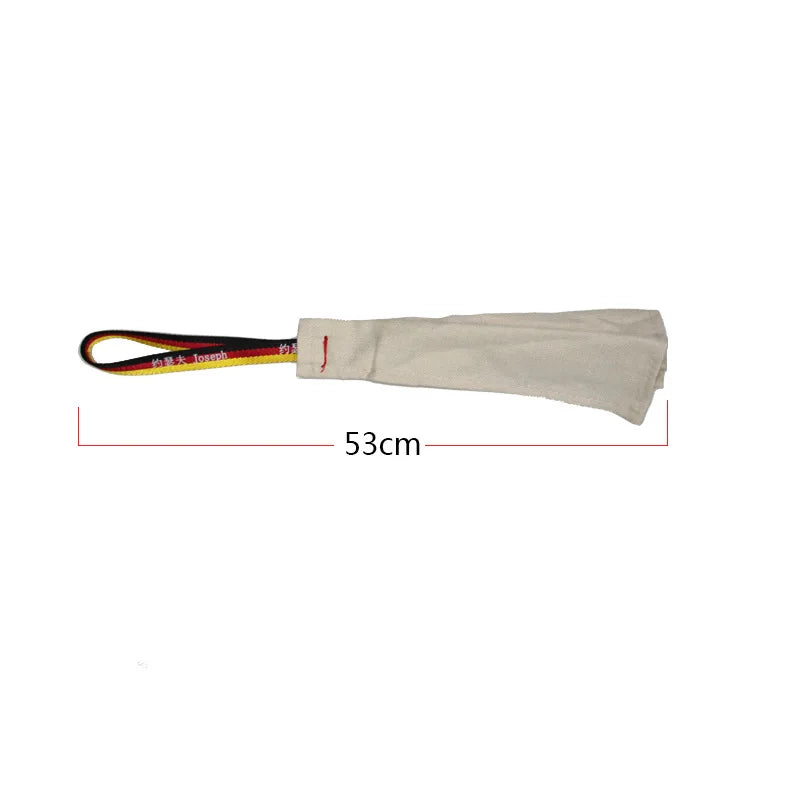 Interactive Flirt Pole for Dogs – Leather Bite Rag & Puppy Ball Toy for K9 Training, Teething & Play