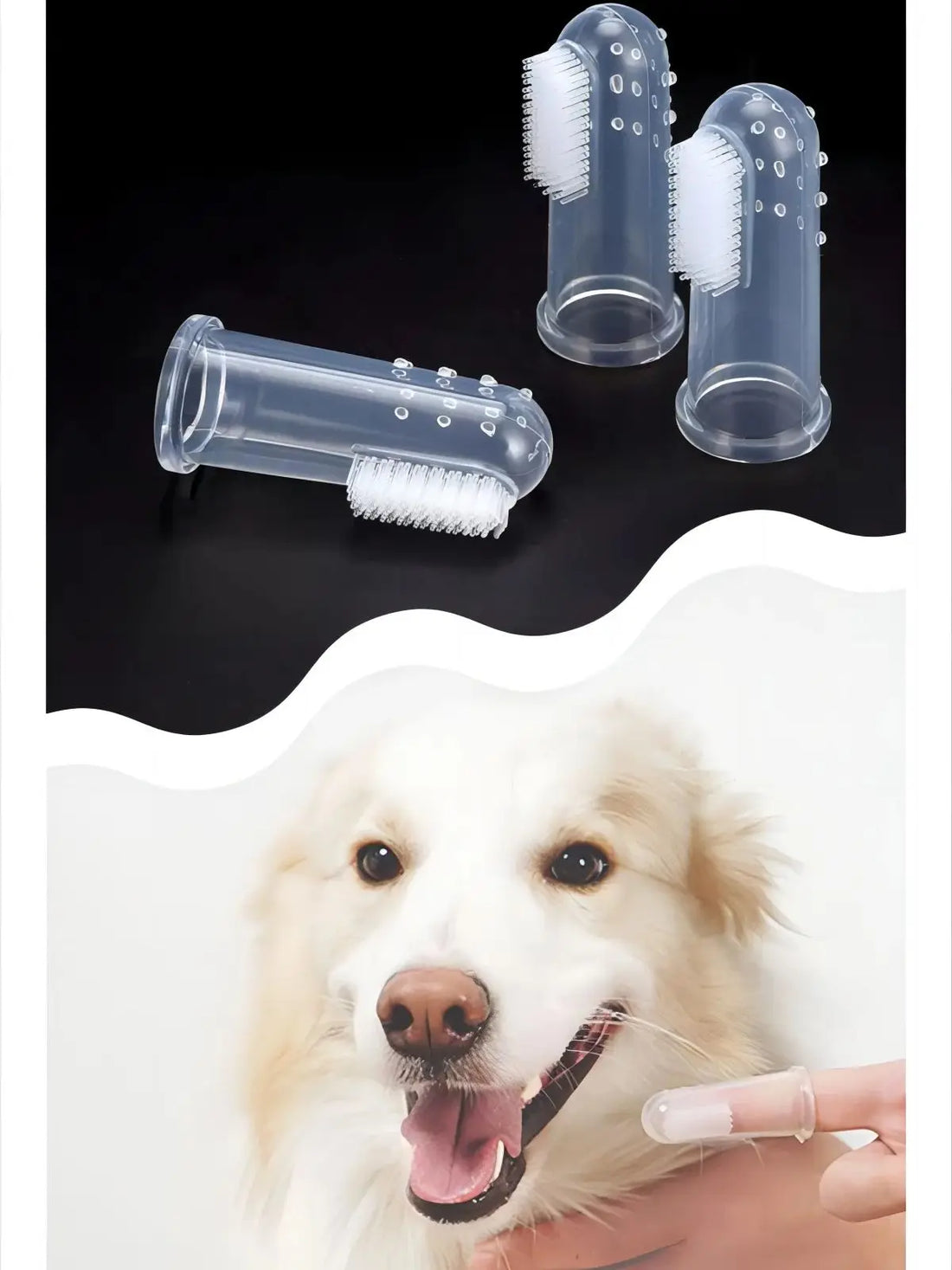 Super Soft Finger Toothbrush for Dogs & Cats – Gentle Pet Dental Cleaning Tool