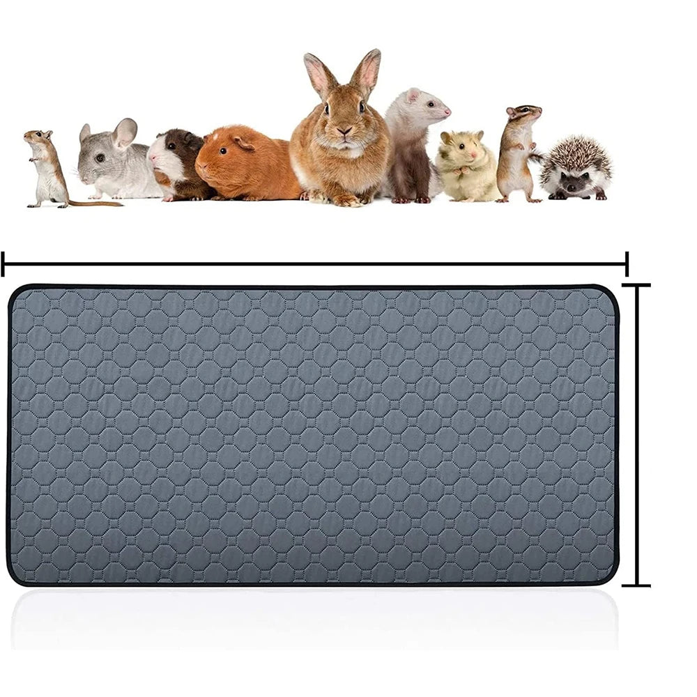 Washable Guinea Pig Cage Liner – Reusable, Non-Slip Urinary Pad for Small Animals, Cats & Dogs