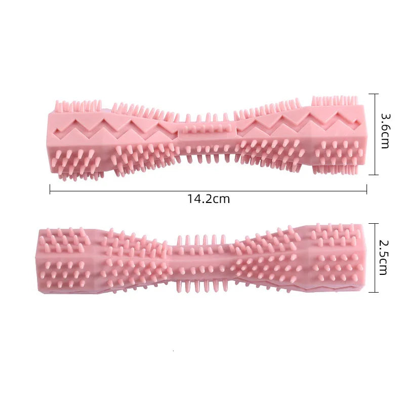 Dog Toothbrush Chew Toy 🐾 Durable Soft Rubber Stick for Teeth Cleaning