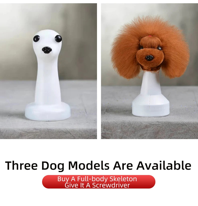 🐩 Pet Grooming Practice Model Dog – Full-Body Simulation Teddy with Realistic Synthetic Hair ✂️💇‍♀️