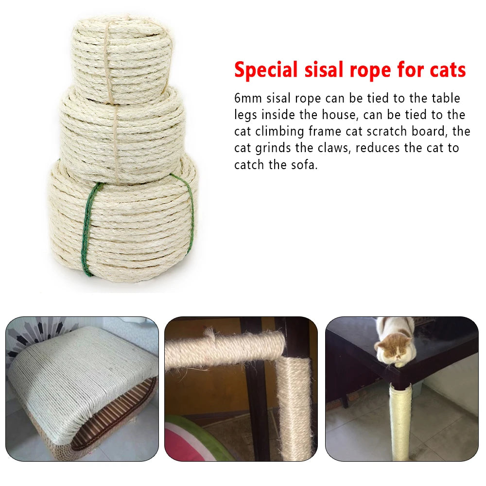 🐱 Sisal Rope – Cat Scratching Post & DIY Climbing Frame Replacement