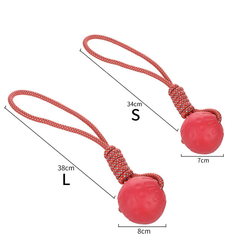 HOOPET Rubber Dog Ball – Bite-Resistant Toy for Small to XL Dogs