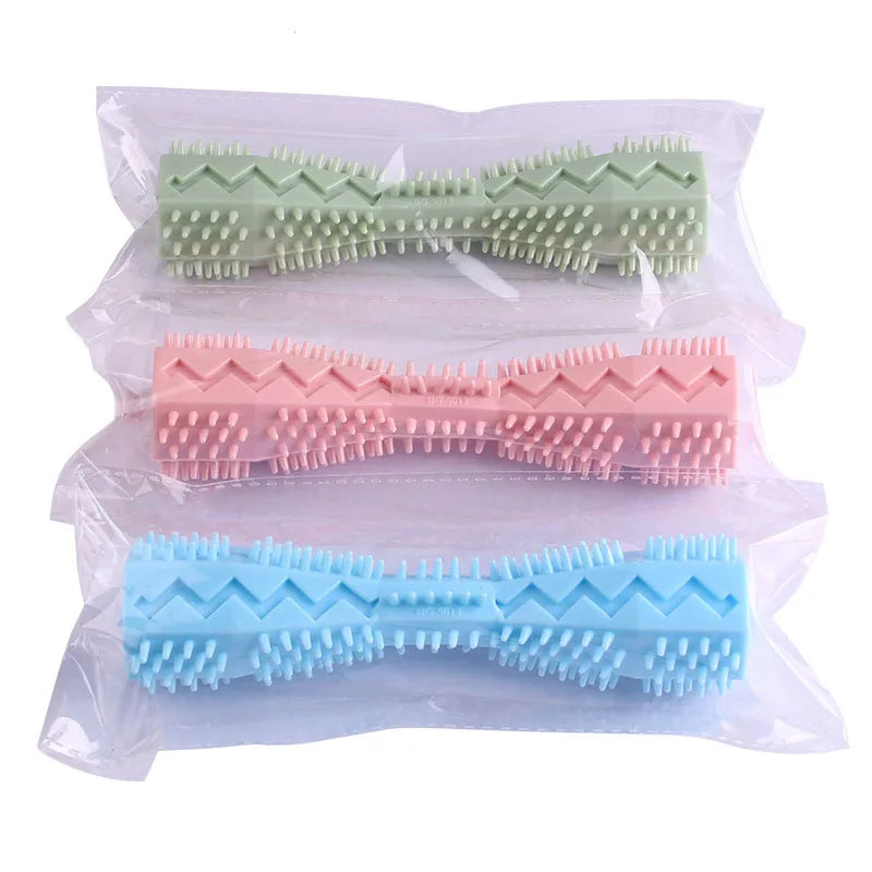 Dog Toothbrush Chew Toy 🐾 Durable Soft Rubber Stick for Teeth Cleaning