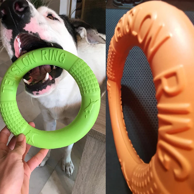 EVA Interactive Training Ring Puller – Durable Flying Disc Dog Toy for Large & Small Dogs