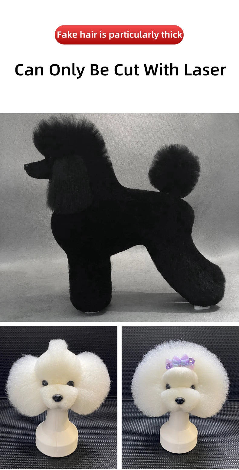 🐩 Pet Grooming Practice Model Dog – Full-Body Simulation Teddy with Realistic Synthetic Hair ✂️💇‍♀️