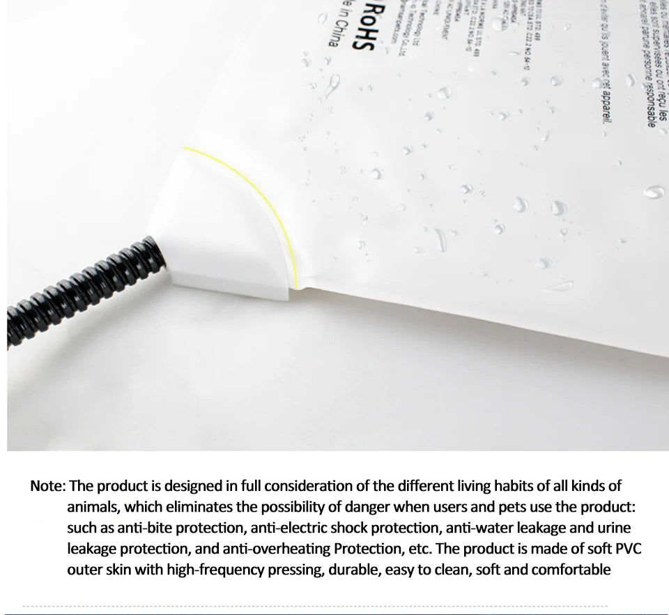 Waterproof Electric Pet Heating Pad – Adjustable Temperature Winter Warmer Blanket for Dogs & Cats