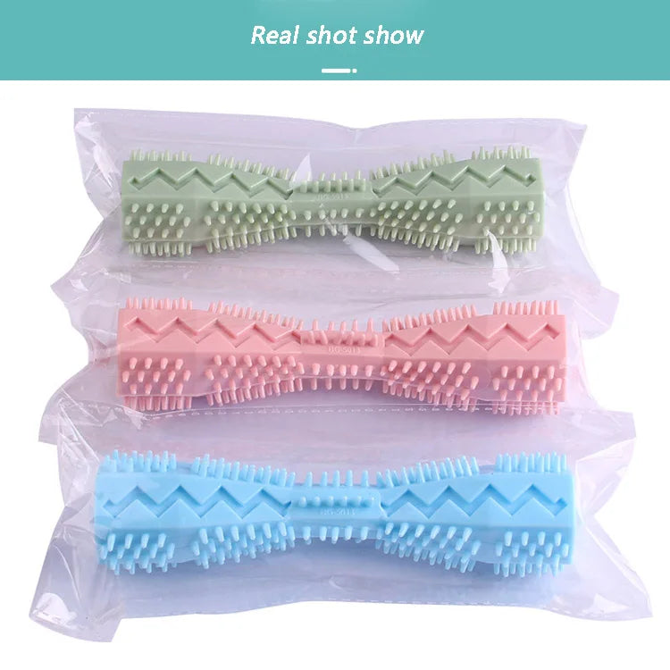 Dog Toothbrush Chew Toy 🐾 Durable Soft Rubber Stick for Teeth Cleaning