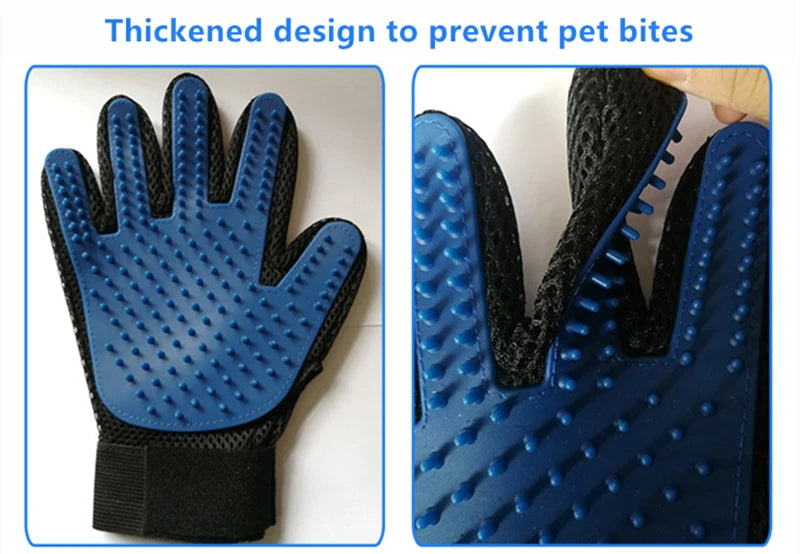 Pet Grooming Glove – Deshedding & Bath Brush Glove for Cats and Dogs
