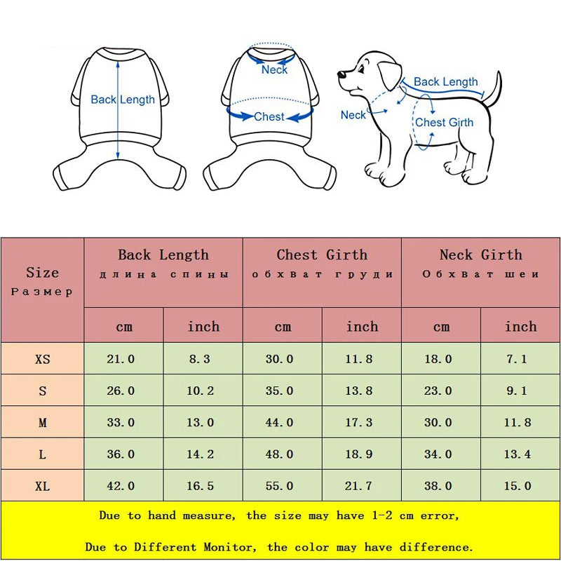 Winter Warm Dog Jacket – Windproof Pet Coat for Small Dogs, Chihuahua, French Bulldog, Yorkie