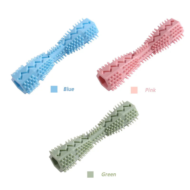 Dog Toothbrush Chew Toy 🐾 Durable Soft Rubber Stick for Teeth Cleaning