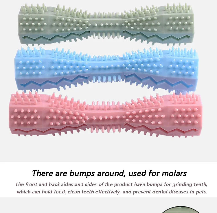 Dog Toothbrush Chew Toy 🐾 Durable Soft Rubber Stick for Teeth Cleaning