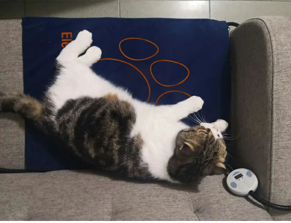 Waterproof Electric Pet Heating Pad – Adjustable Temperature Winter Warmer Blanket for Dogs & Cats