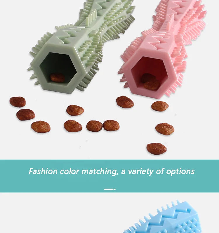 Dog Toothbrush Chew Toy 🐾 Durable Soft Rubber Stick for Teeth Cleaning