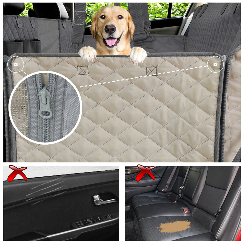 PETRAVEL Dog Car Seat Cover/Hammock Rear Back Seat Protector