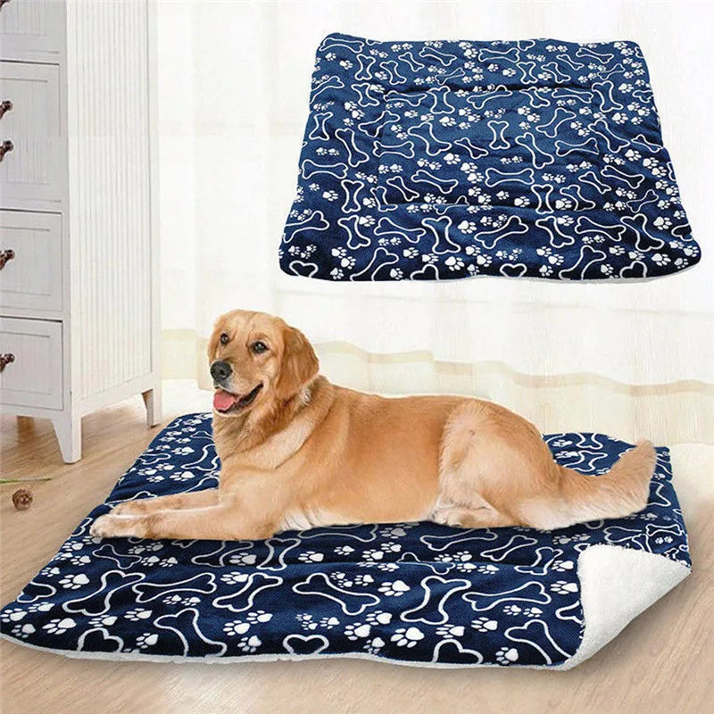 Large Pet Dog Puppy Cushion House – Soft Winter Warm Kennel Mat Blanket