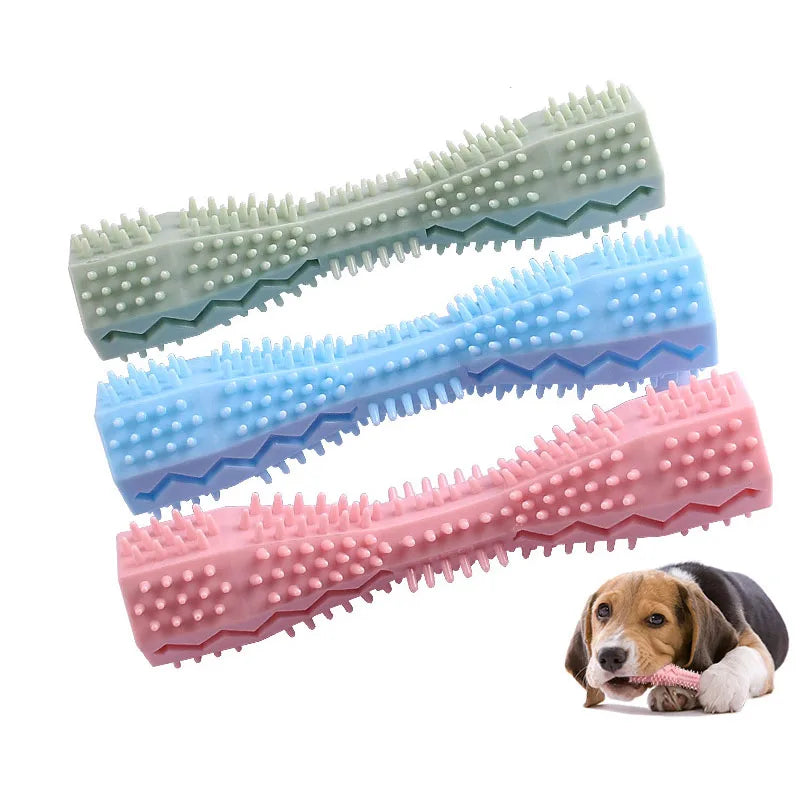 Dog Toothbrush Chew Toy 🐾 Durable Soft Rubber Stick for Teeth Cleaning