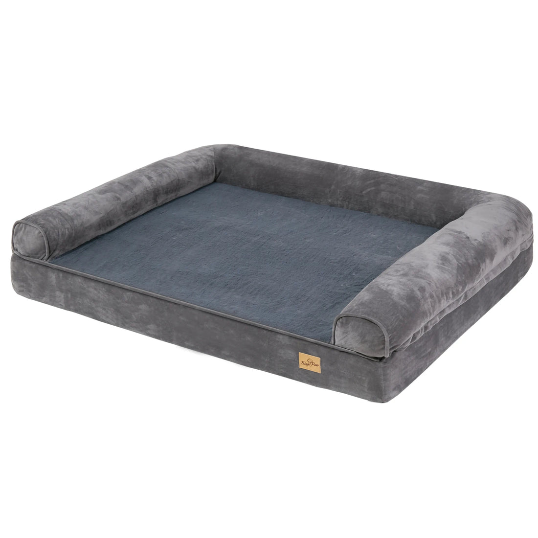 XXL Orthopedic Dog Bed with Bolster – Extra Large Cozy Pet Bed with Washable Cover for Large Breeds