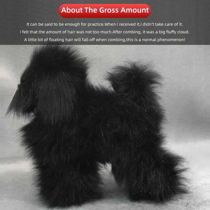 🐩 Pet Grooming Practice Model Dog – Full-Body Simulation Teddy with Realistic Synthetic Hair ✂️💇‍♀️