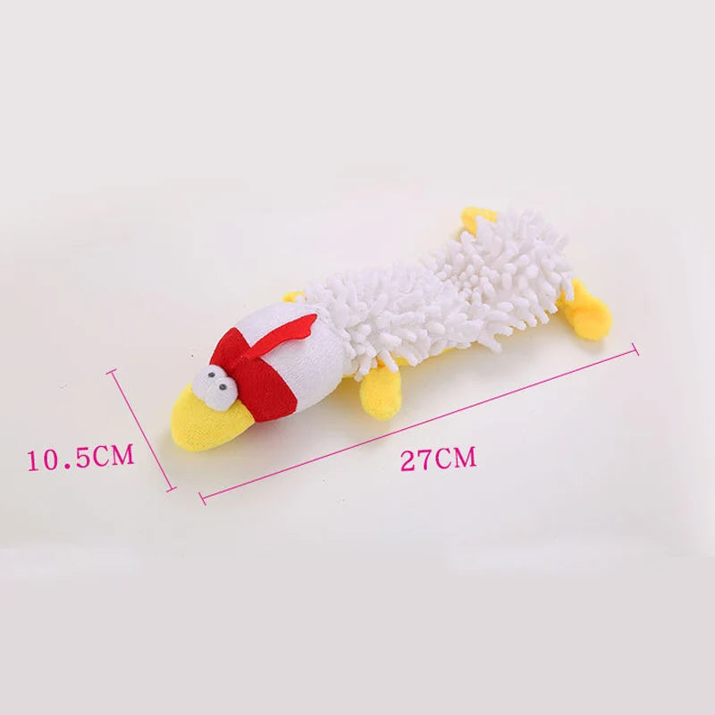 Durable Plush Dog Toy with Squeaker – Animal Shape Chew Toy for Small Dogs, Puppies