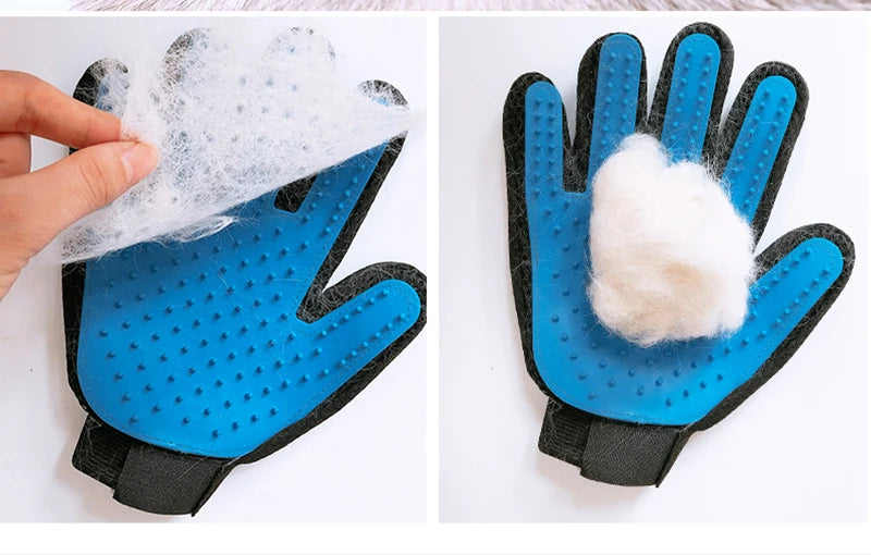 Pet Grooming Glove – Deshedding & Bath Brush Glove for Cats and Dogs