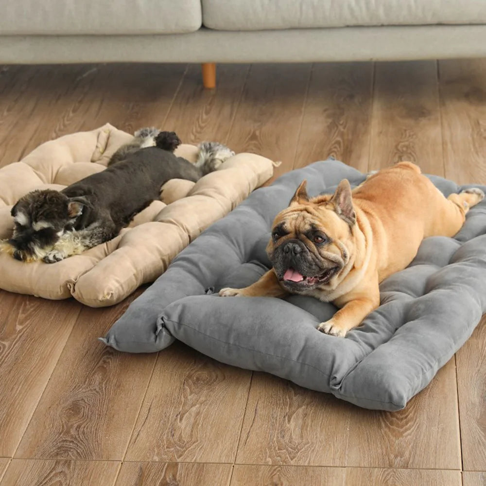 3-in-1 Multifunctional Dog & Cat Bed Mat – Convertible Pet Sofa, Sleeping Nest & Cushion for Winter