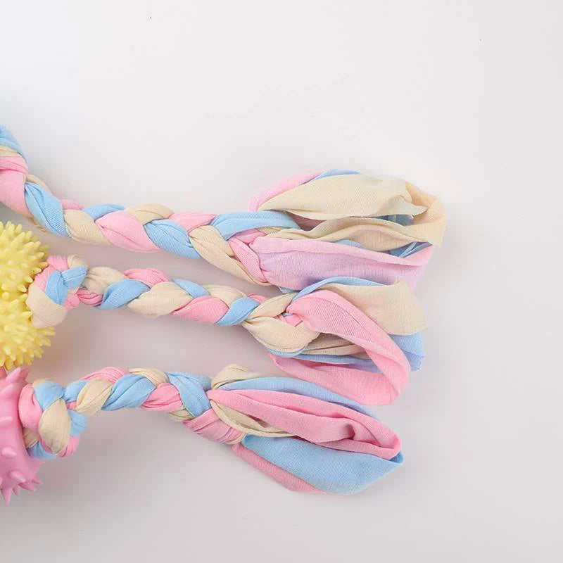 TPR Knot Chew Toy for Small Dogs – Bite-Resistant Molar & Training Toy