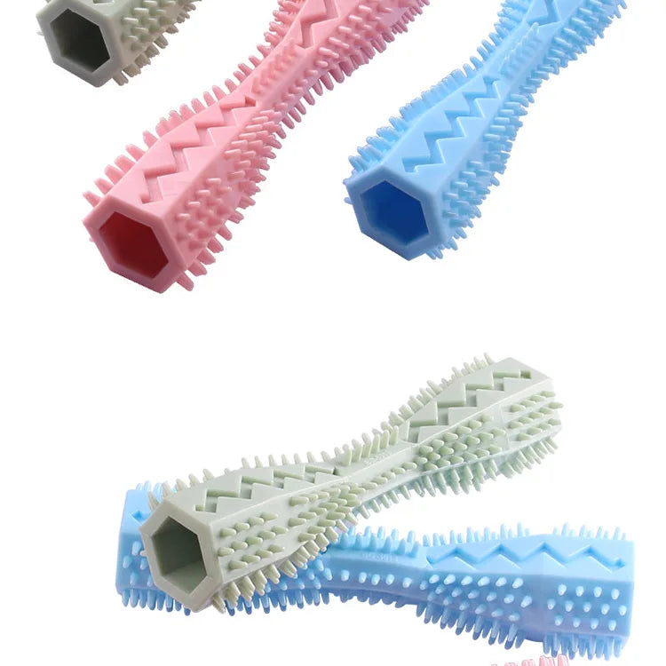 Dog Toothbrush Chew Toy 🐾 Durable Soft Rubber Stick for Teeth Cleaning