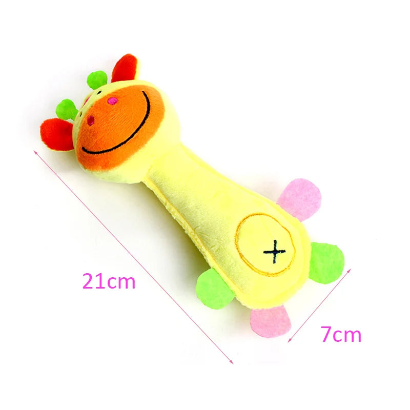 Durable Plush Dog Toy with Squeaker – Animal Shape Chew Toy for Small Dogs, Puppies