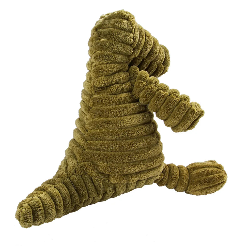 🐵🐷 Corduroy Monkey & Pig Plush Dog Toy – Squeaky, Durable & Fun