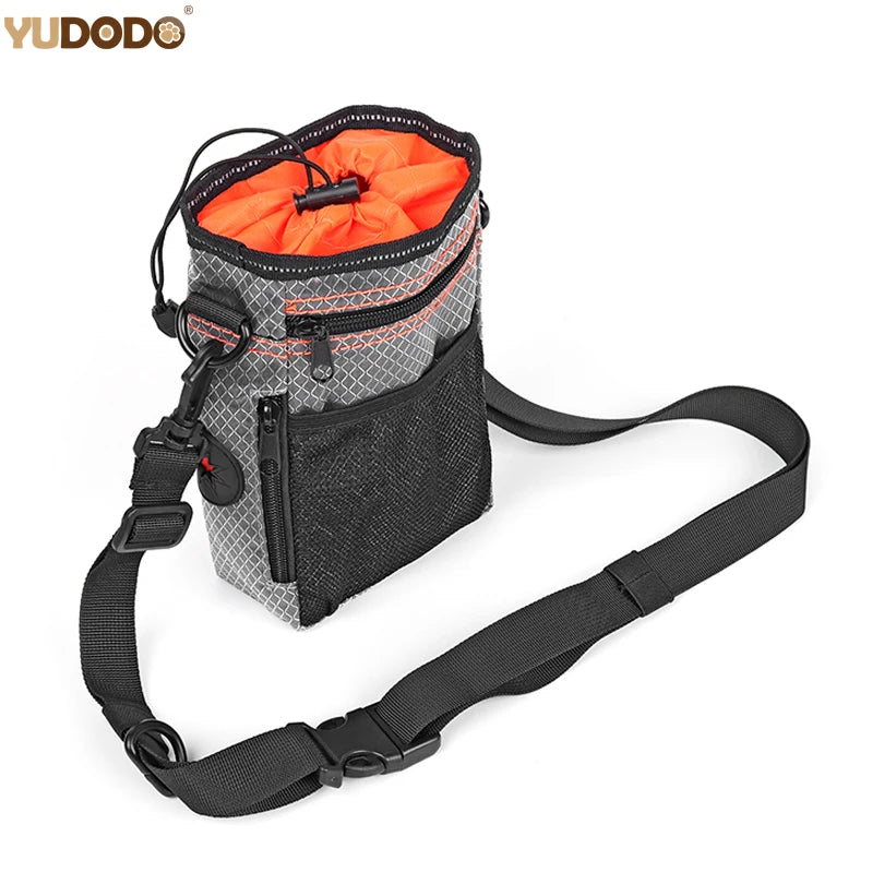 Multi-Function Dog Treat Training Bag – Reflective Outdoor Pet Pouch with Poop Bag Dispenser & Adjustable Waist Belt