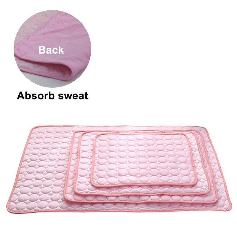 Cooling Dog Mat Summer Pad – Breathable, Washable Pet Blanket & Sofa Bed for Small, Medium, Large Dogs and Cats – Portable for Car Use