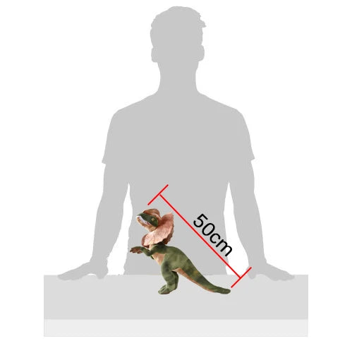 🦖 Jurassic Park Dilophosaurus Dinosaur Plush Toy – Double-Crested Lizard Stuffed Figure for Kids 🧸🌋