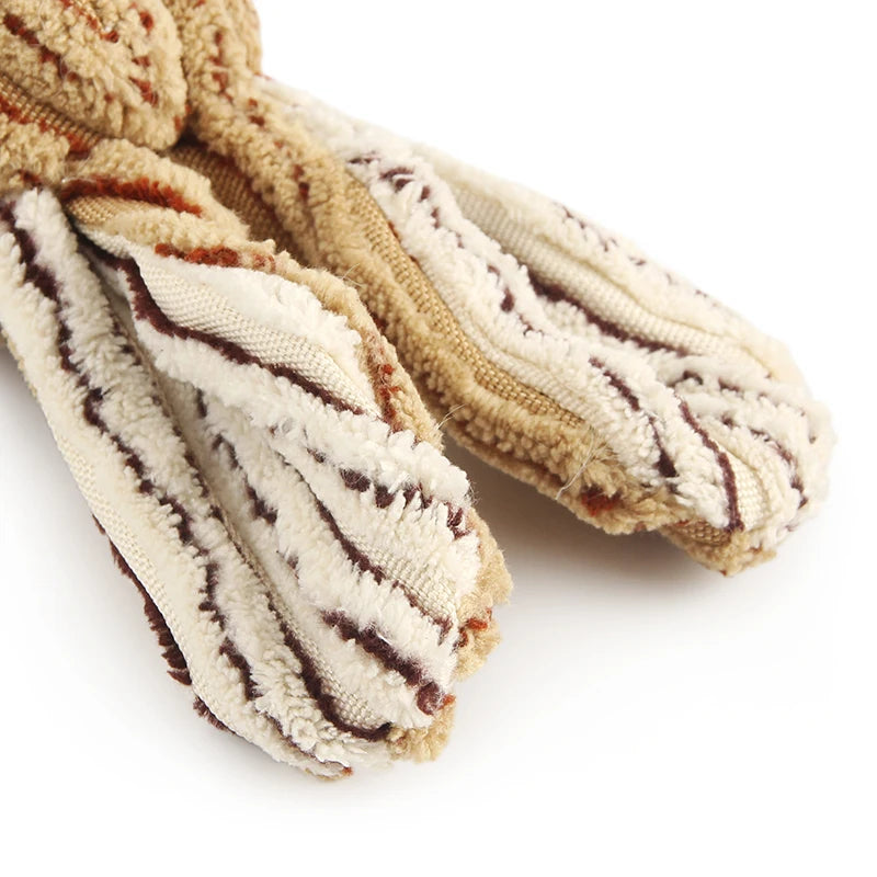 Corduroy Sound Squeaky Pet Toy – Cute Animal Shapes for Small Dogs & Puppies