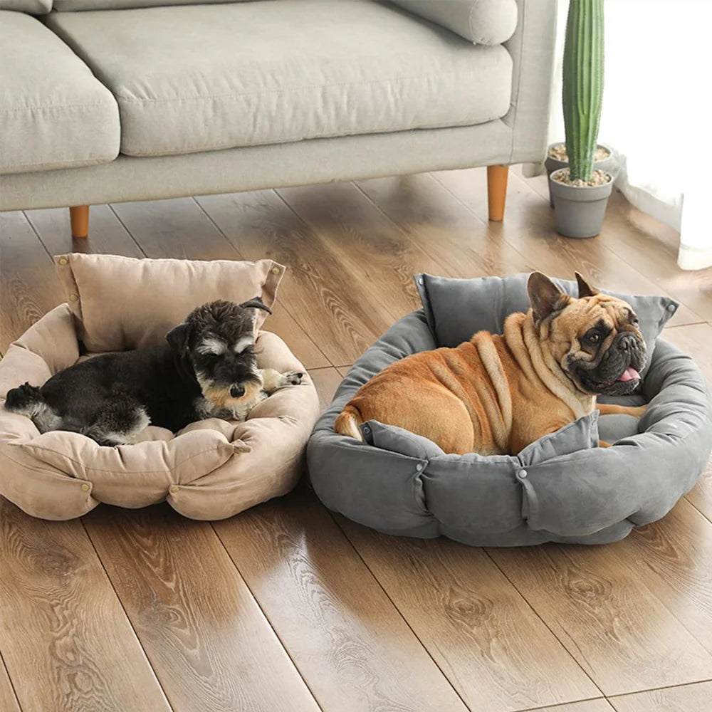3-in-1 Multifunctional Dog & Cat Bed Mat – Convertible Pet Sofa, Sleeping Nest & Cushion for Winter