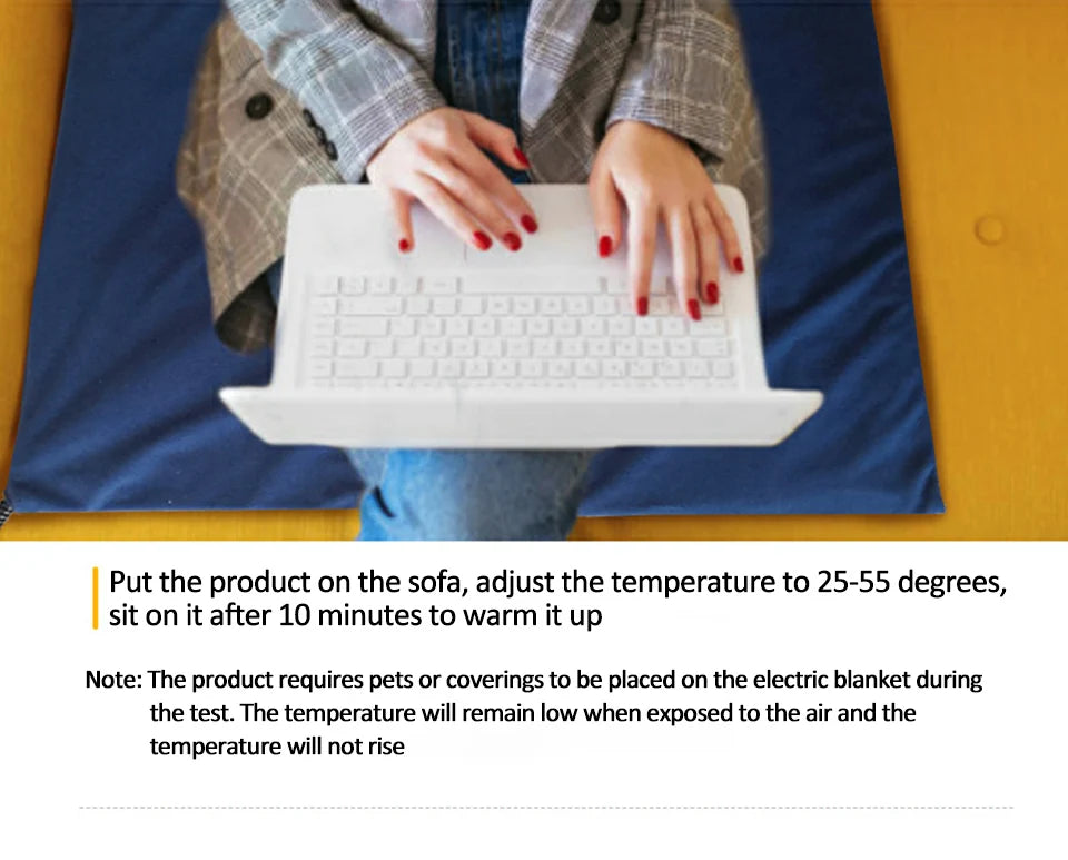 Waterproof Electric Pet Heating Pad – Adjustable Temperature Winter Warmer Blanket for Dogs & Cats