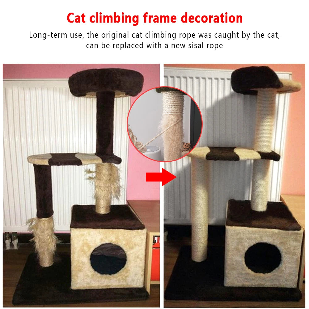 🐱 Sisal Rope – Cat Scratching Post & DIY Climbing Frame Replacement